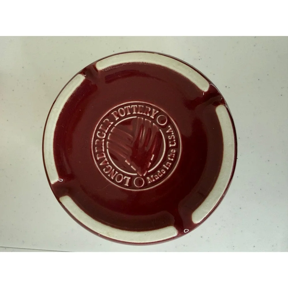 LONGABERGER POTTERY WOVEN TRADITIONS 1 PINT PAPRIKA SALT CROCK